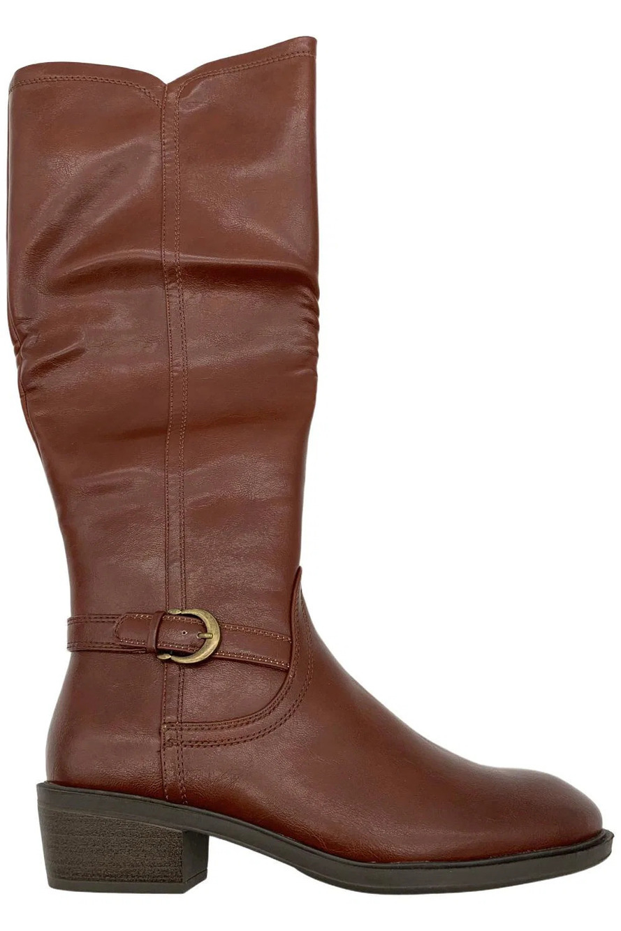 Baretraps Women's Nena Riding Boots Mahogany - Medium